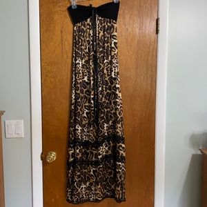 Bebe leopard print dress